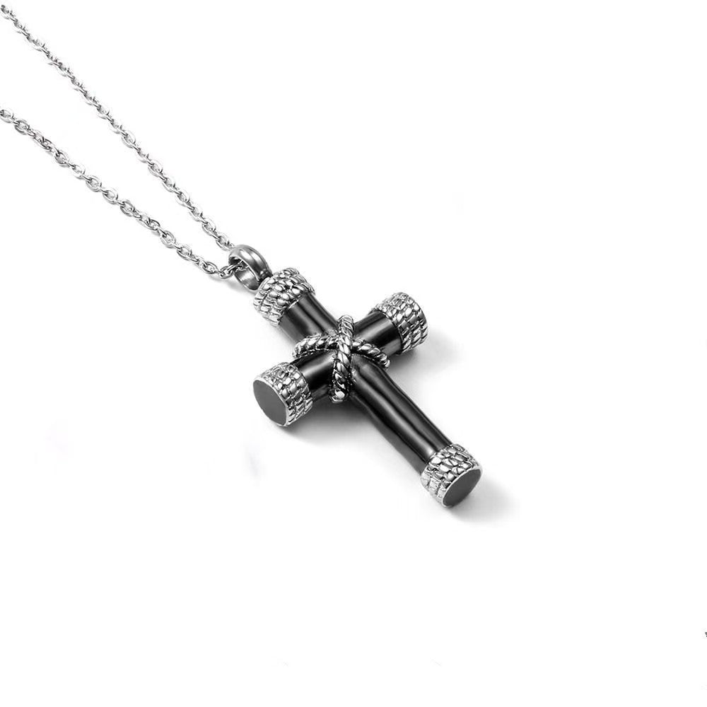 Cremation Urn Necklace Cross Pendant for Ashes-A020