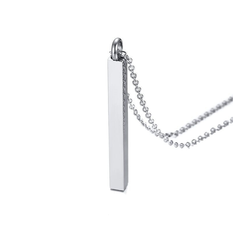 Cremation Urn Necklace Cube Pendant Memorial Jewelry-A046