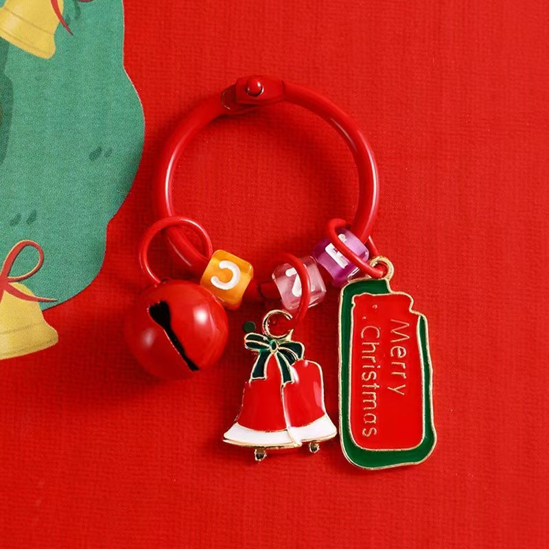 Christmas Keychain Jingle Bell Pendant Xmas Party Gifts - K026-3