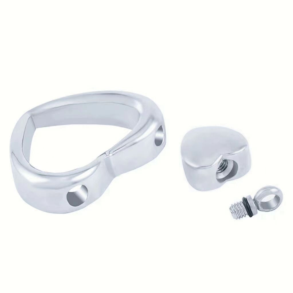 Double Heart Pendant Cremation Urn Necklace for Ashes Memorial Jewelry-A003