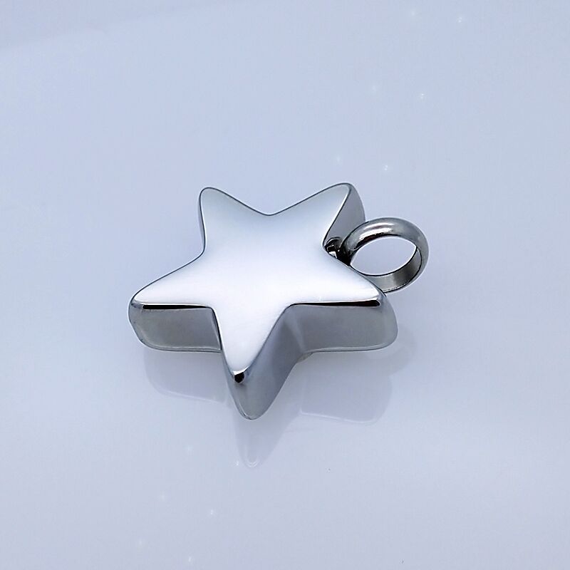Cremation Urn Necklace Star Pendant Memorial Jewelry-A045