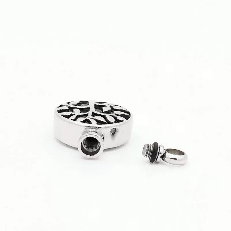 Cremation Urn Necklace Life Tree Pendant Memorial Jewelry-A027