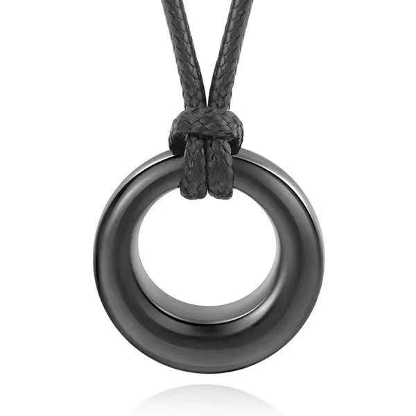 Cremation Urn Necklace Circle Pendant for Ashes-A017