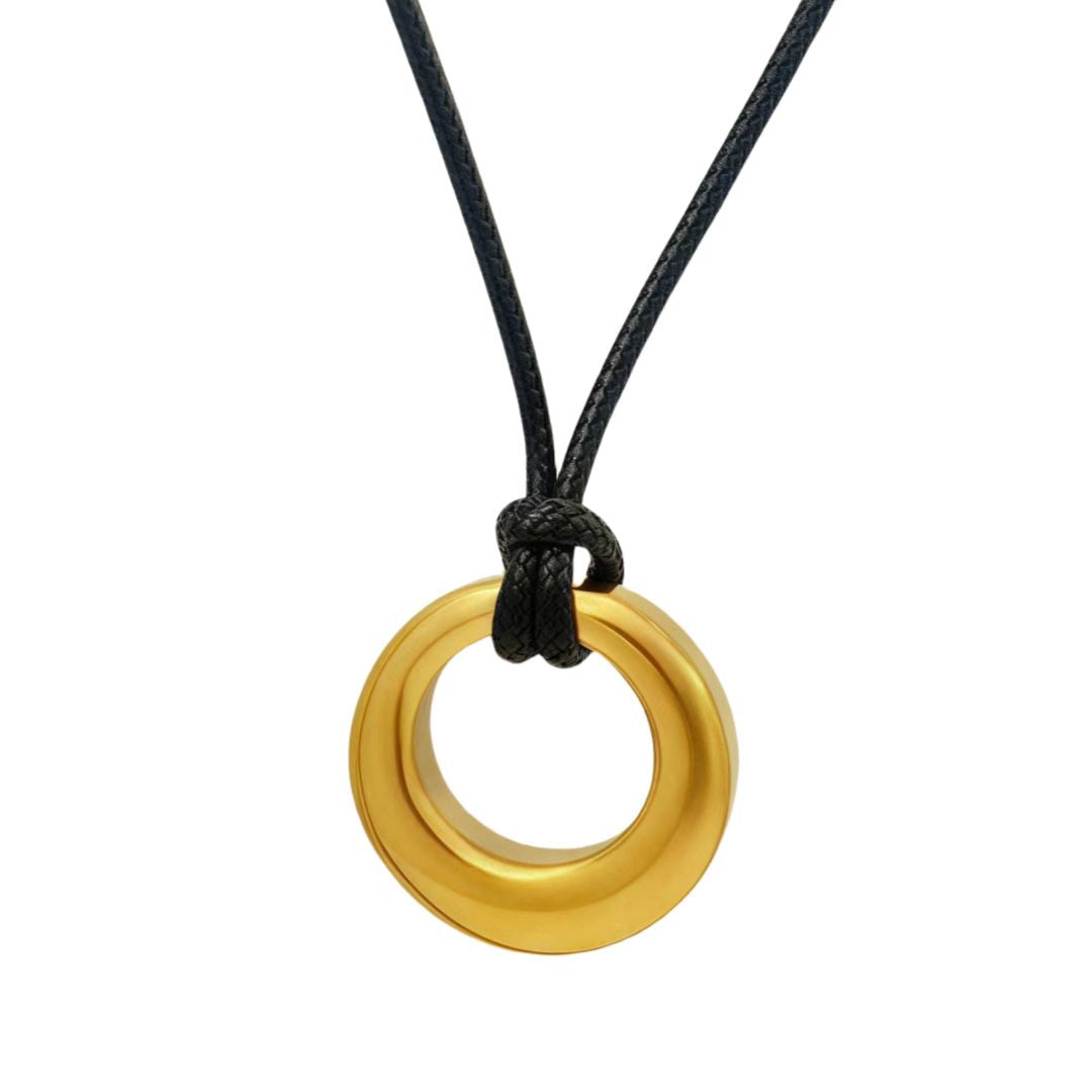 Cremation Urn Necklace Circle Pendant for Ashes-A017
