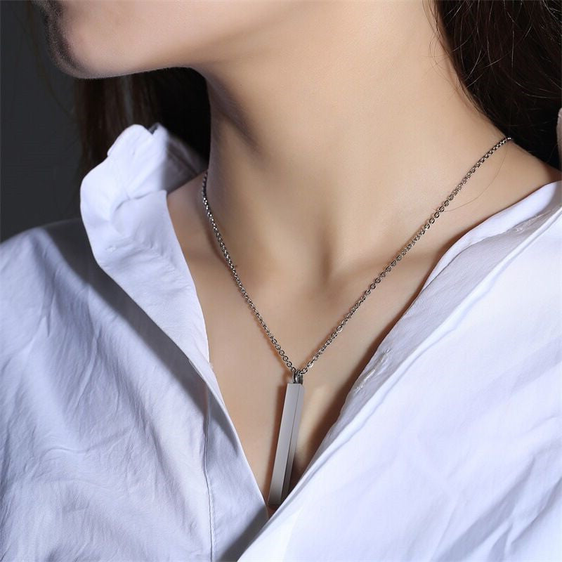 Cremation Urn Necklace Cube Pendant Memorial Jewelry-A046