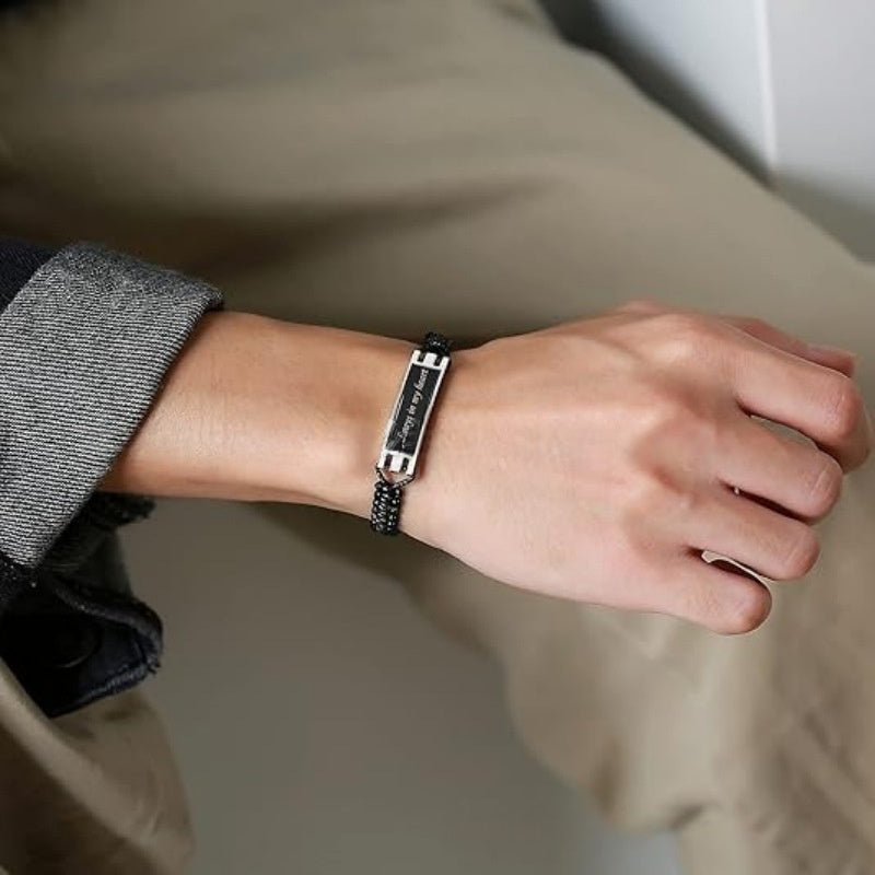 Cremation Urn Bracelet "Always in my heart" Memorial Jewelry-A033