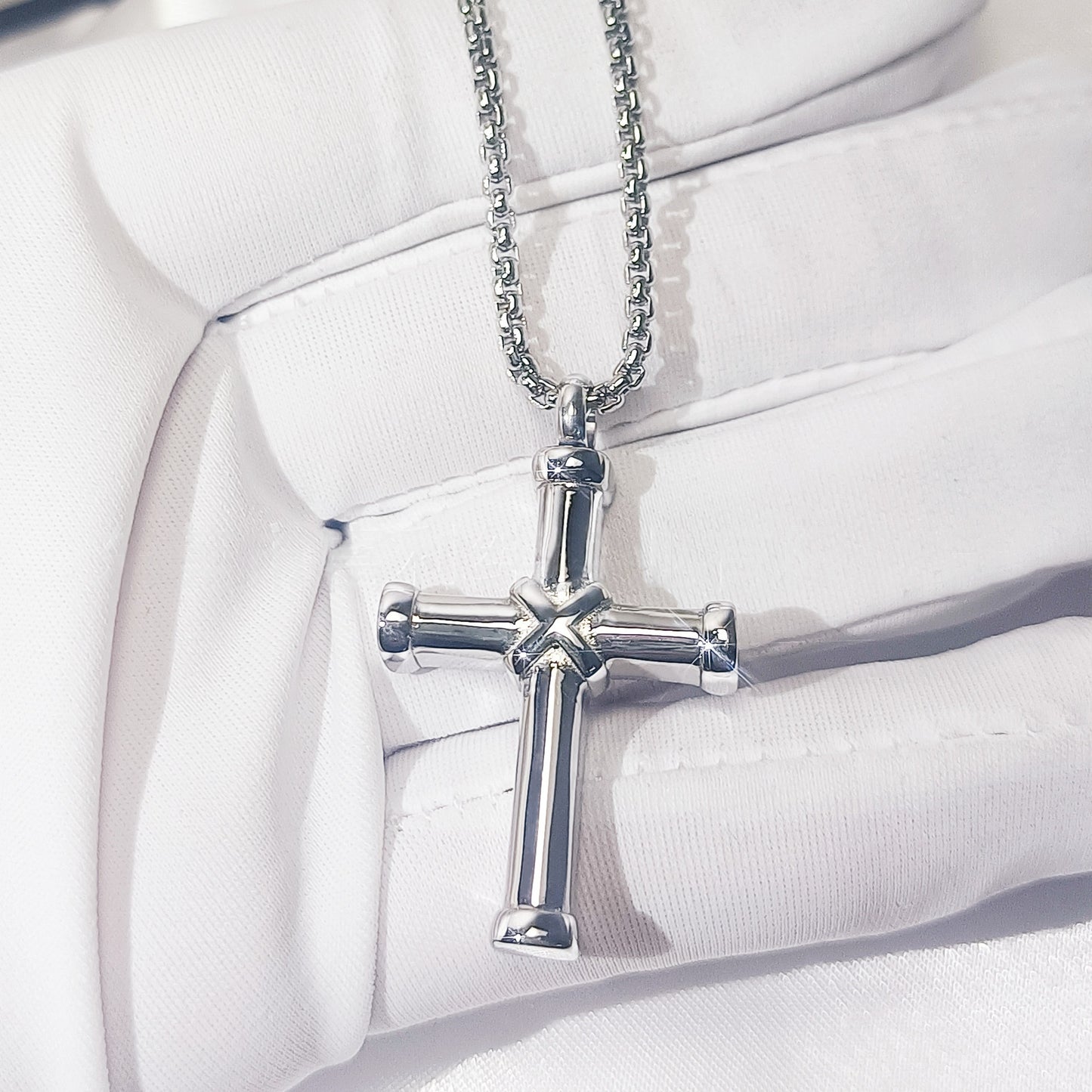 Cremation Urn Necklace Cross Pendant for Ashes-A038