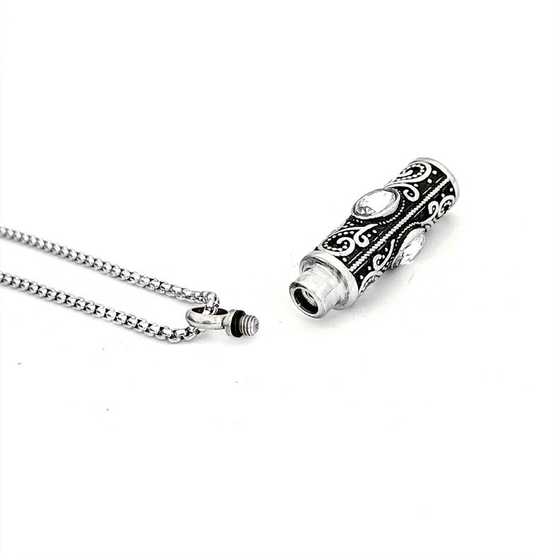 Birthstone Pendant Cremation Urn Necklace -A022