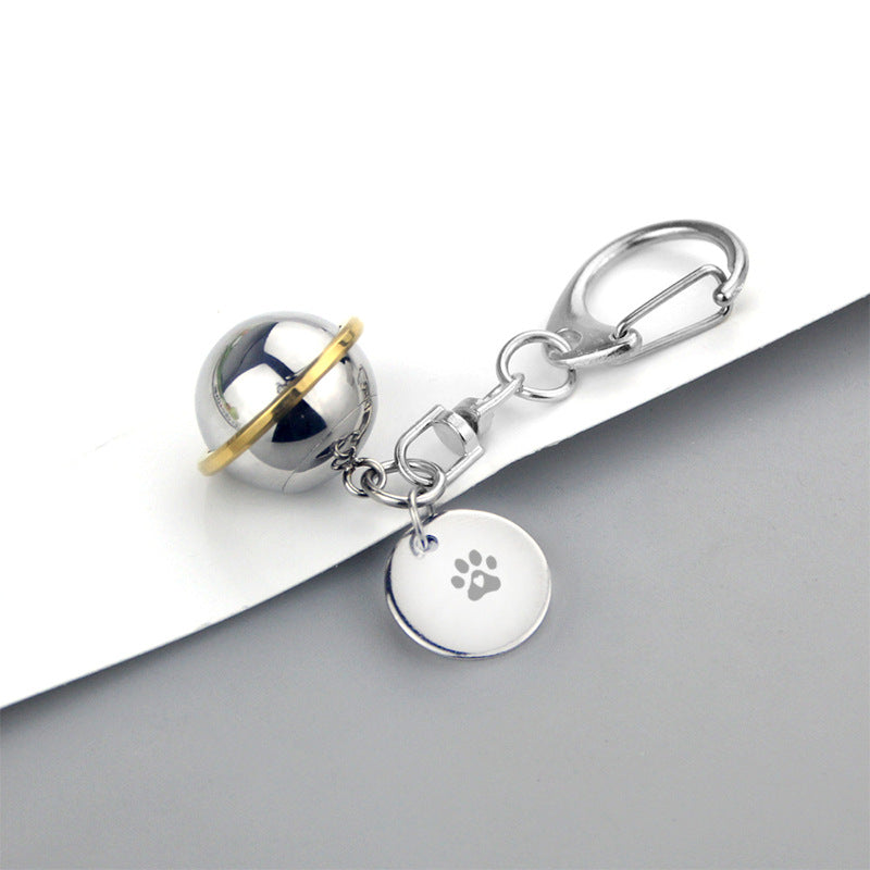 Cremation Cylindrical Urn Planet Keychain -K029