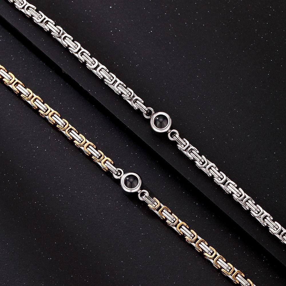 Personalized Photo Projection Bracelet Tennis Chain - P054