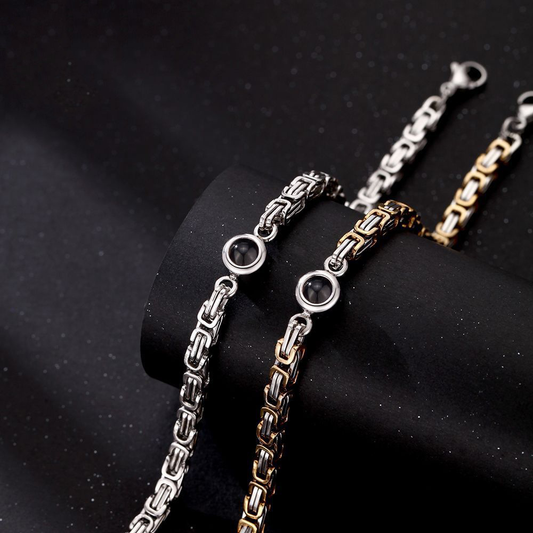 Personalized Photo Projection Bracelet Tennis Chain - P054