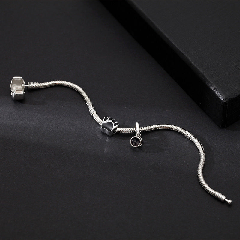 Personalized Photo Projection Bracelet Dog Paw - P055